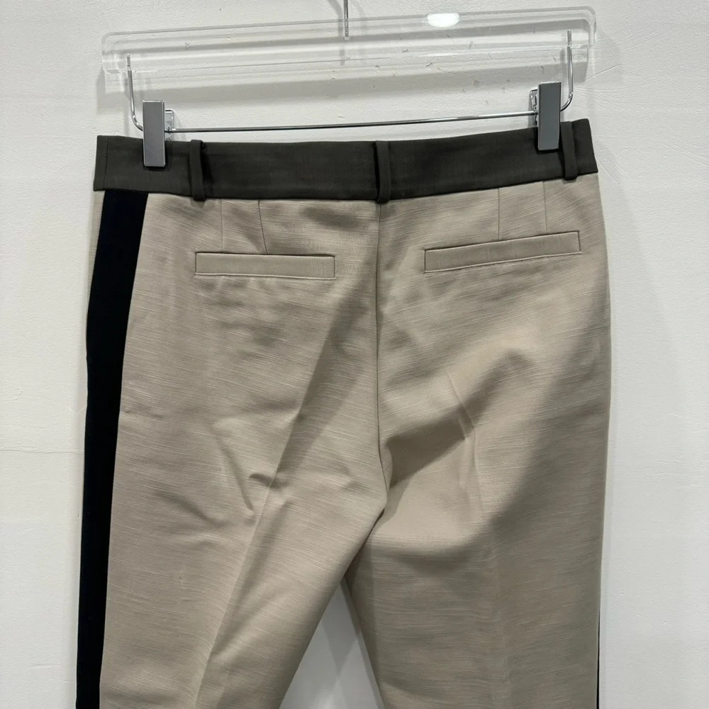 Kate Spade Margaux Tuxedo Stripe Trouser Pants Cotton Size 4